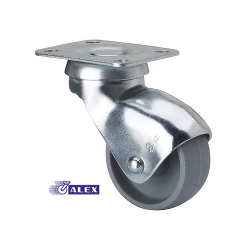 RUEDA GIR 040MM 3-0017 PL.046X036 022KG.LISO PP GR H BP ALEX