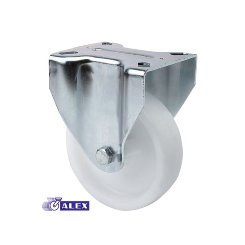 RUEDA FIJA 080MM 2-0236 PL.107X086 130KG.LISO POL BL ZV UT A