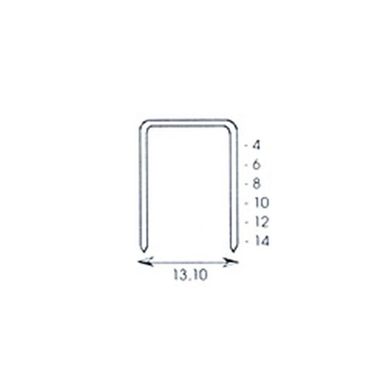 GRAPA GRAPADORA MODELO 58 12MM ACERO CLAVEX 5.000 PZ