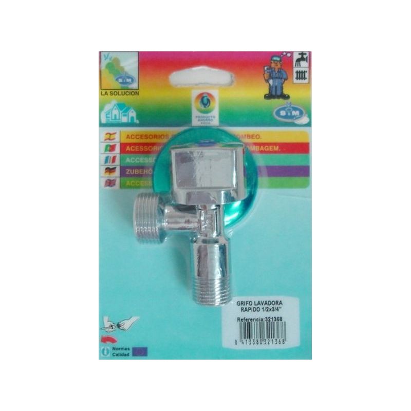 GRIFO LAVADORA MINI SIMPLE S&amp;M