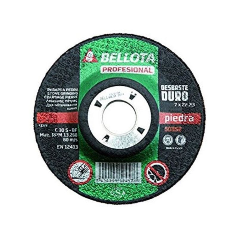 DISCO DESBASTE PIEDRA 115 MM BELLOTA