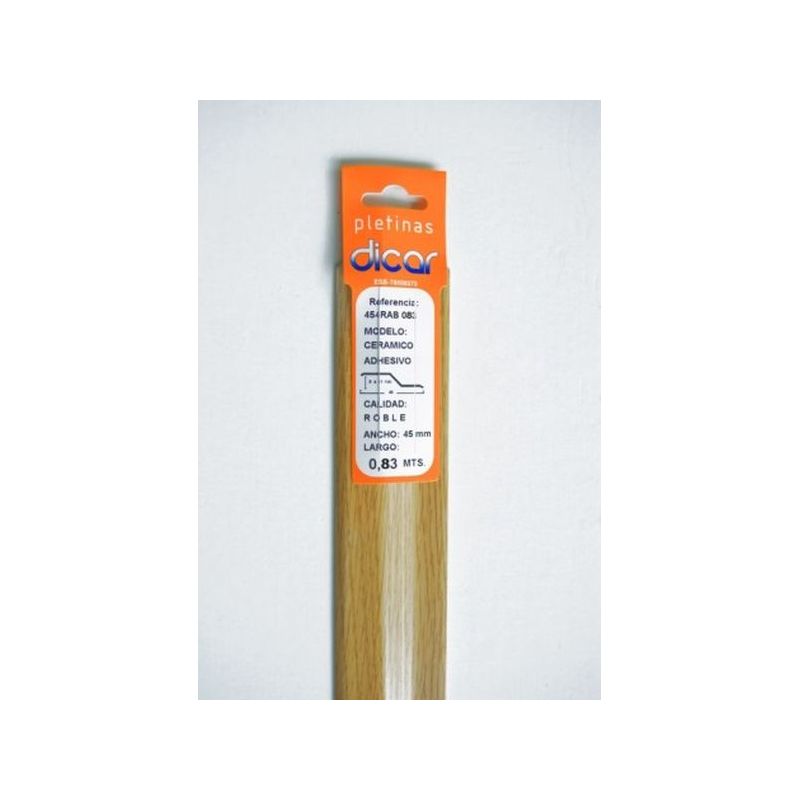PLETINA PERF 83X45MM DIS.NIVEL ADH INOX ROB DICAR