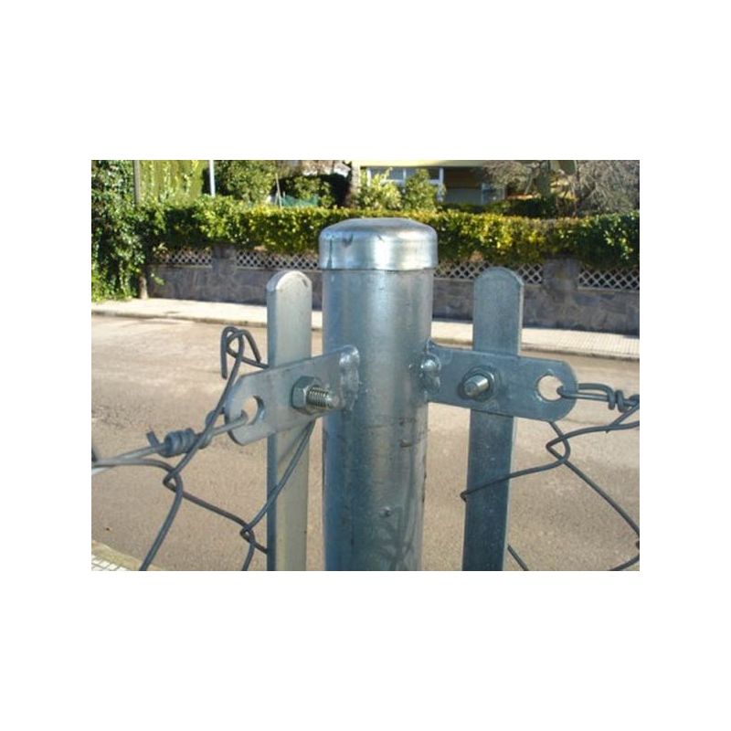 POSTE CERC 2MT ESC PROMALLAS ACERO CINC S/B 200EZ