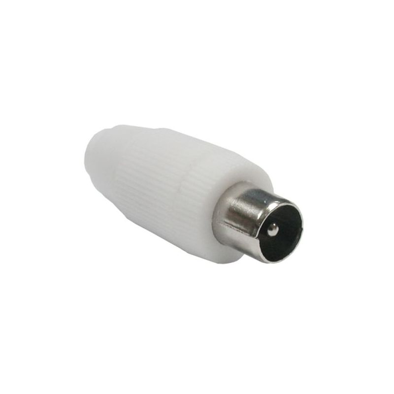 CONECTOR ANTENA COAXIAL MACHO RECTO PVC AXIL