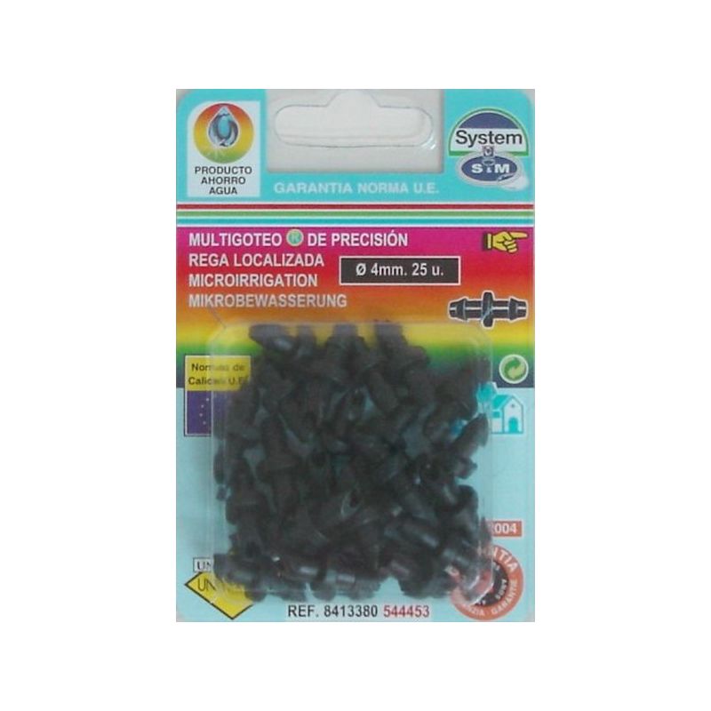 CONECTOR RIEGO S&amp;M GOTEO S&amp;M PP M/TUB 544453 25 PZ