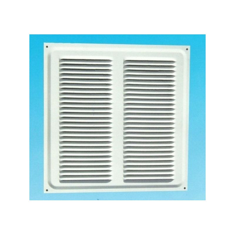 REJILLA VENT PLANA 240X240MM ALU ESM.BCO VERWAL