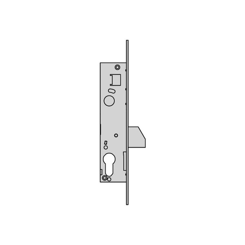 CERRADURA MET.EMB. 25X25MM 04040.25.0 INOX S/PAL CISA