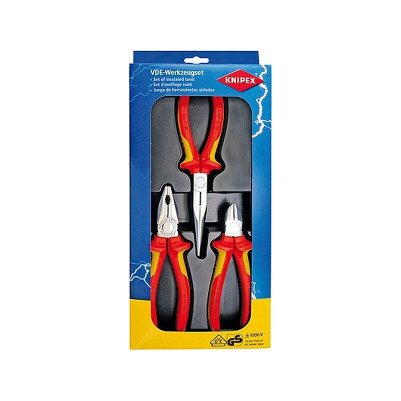 ALICATE ELEC AISL.1000V KNIPEX 3 PZ