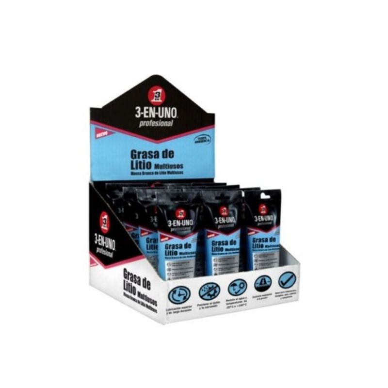 GRASA LUBRICANTE LITIO MULTIUSO 3-EN-UNO 150 GR
