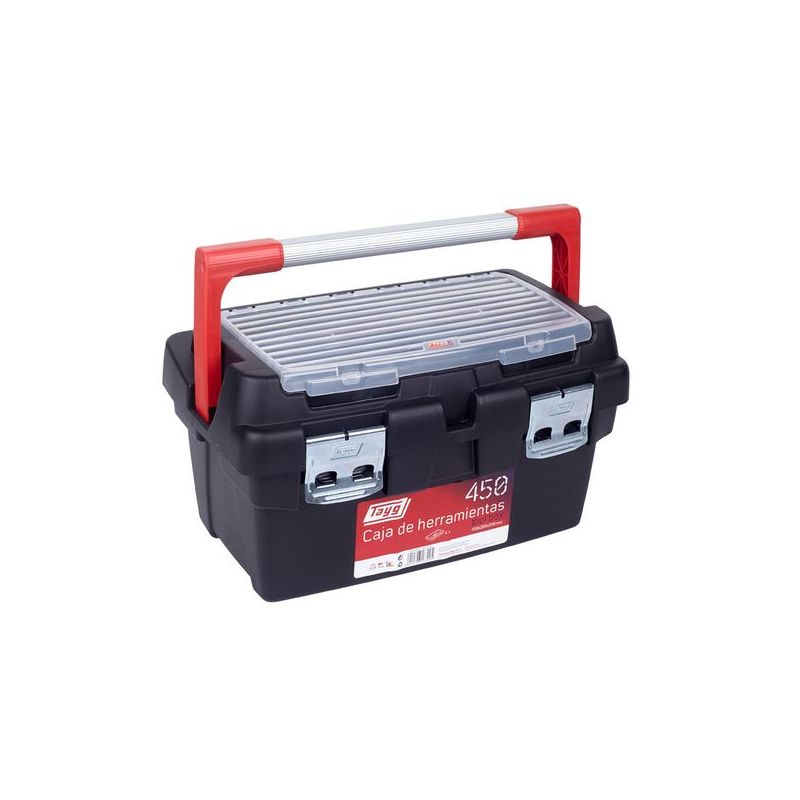 CAJA HERRAM 450X285X250MM ASA Y CIERRE ALUM PP N§450 TAYG