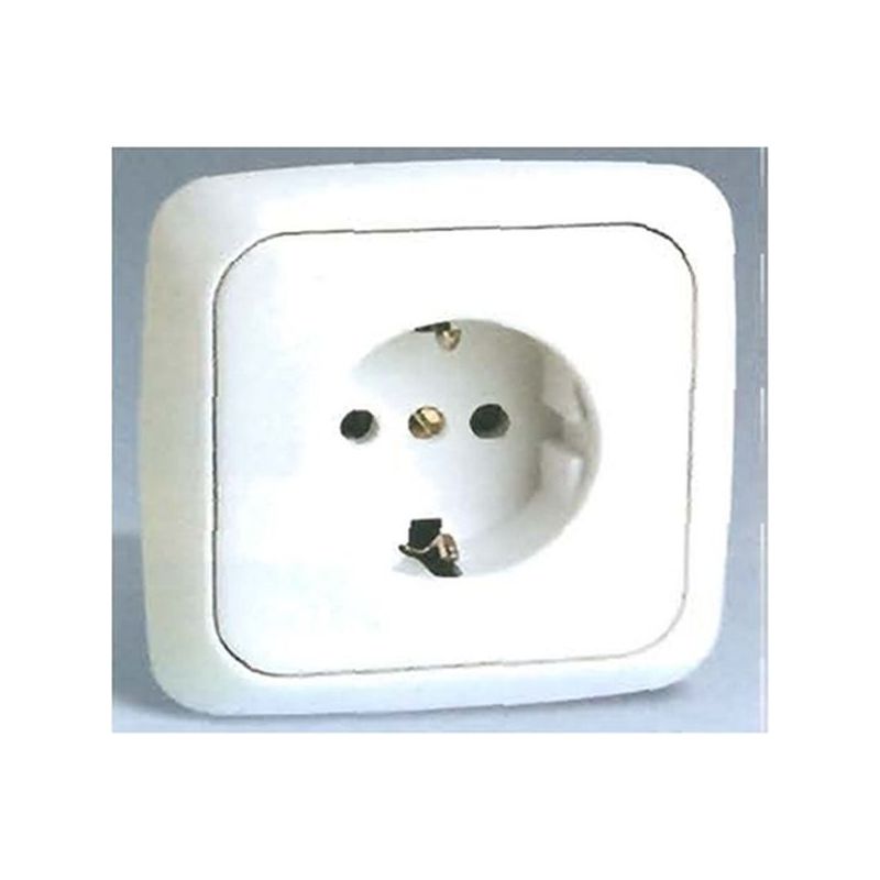 BASE ENCHUFE ELEC SCHUKO TT BL SERIE 31 31472-60 SIMON