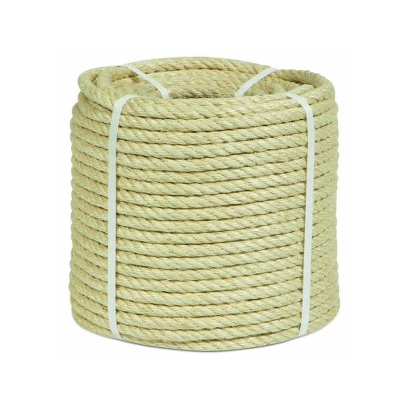 CUERDA TORCIDA 22MM SISAL NAT 4 CABOS HYC 100 MT