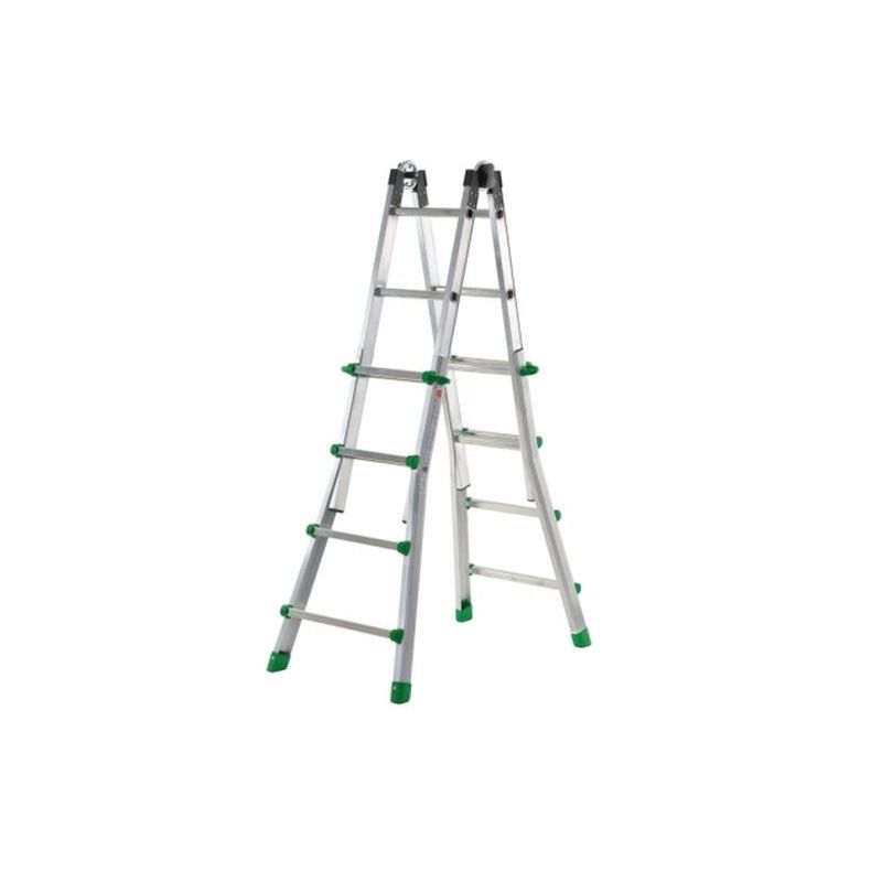 ESCALERA IND.MULT TIJERA 3,77MT 8+8 TELESC ALU CODY