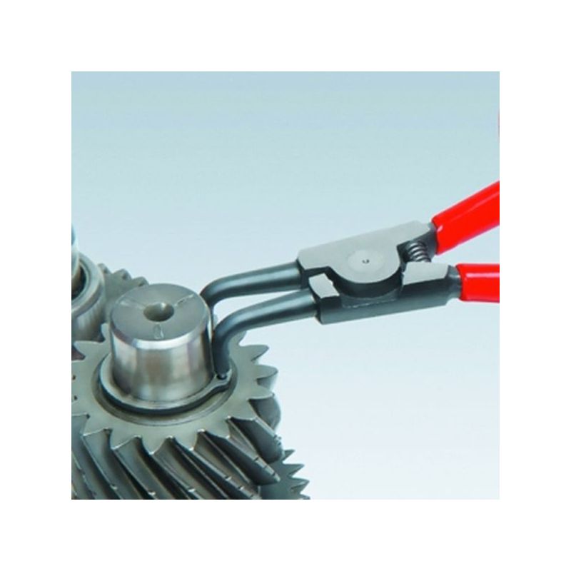ALICATE ARANDELA EXT 10-25 MM PUNTA CURVA M/PLAST KNIPEX