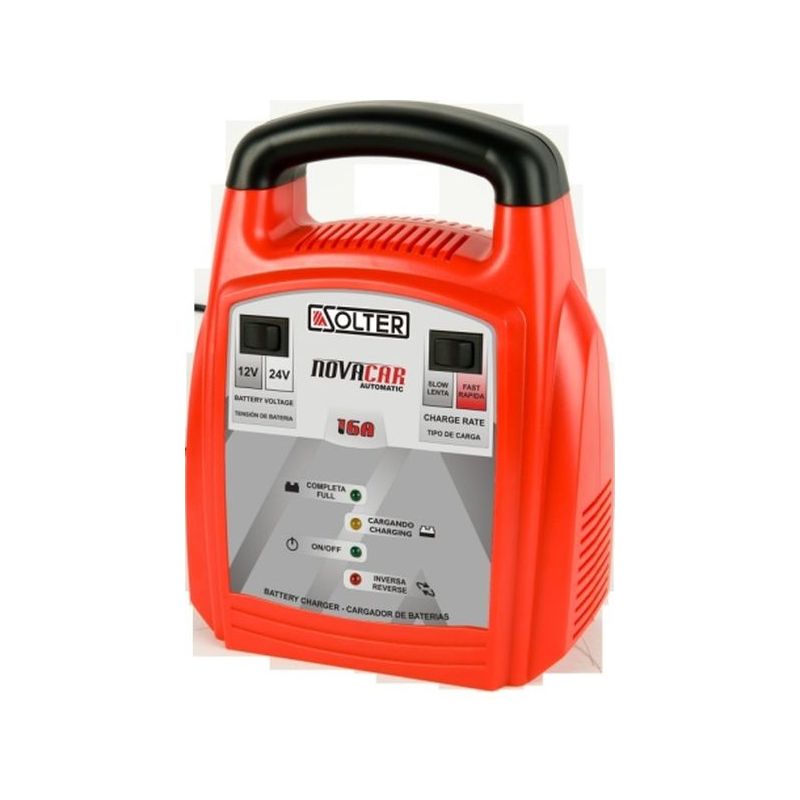 CARGADOR BATERIA AUTO 016A AUTOM 12/24V BAT120A NOVACAR SOLT