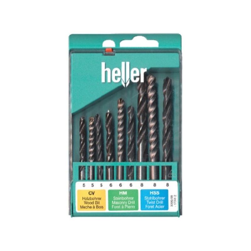 BROCA METAL/PIEDRA/MADERA 05/6/8 MM 09PZ HELLER