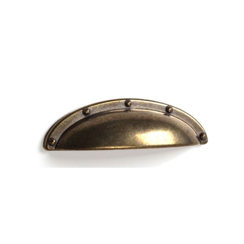 TIRADOR MUEB 64MM CONCHA ZAMAK CUERO CLASICO REI
