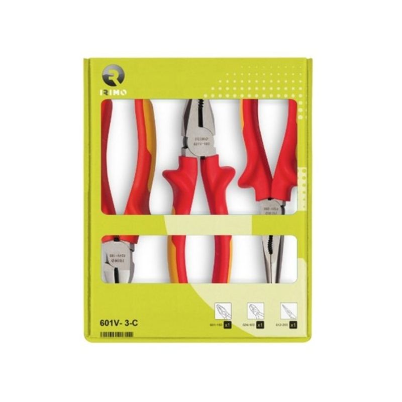 ALICATE ELEC UN180+CT160+B/R200 AISL.1000V M/BIM IRIMO 3 PZ
