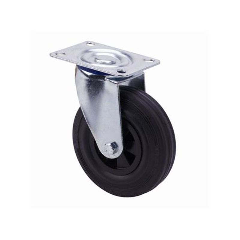 RUEDA GIR 125MM TW0255 PL. 110KG GOMA NE ALEX