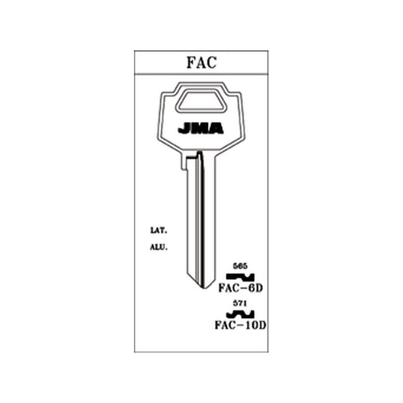 LLAVE CILINDRO EN BRUTO JMA AC FAC-6D