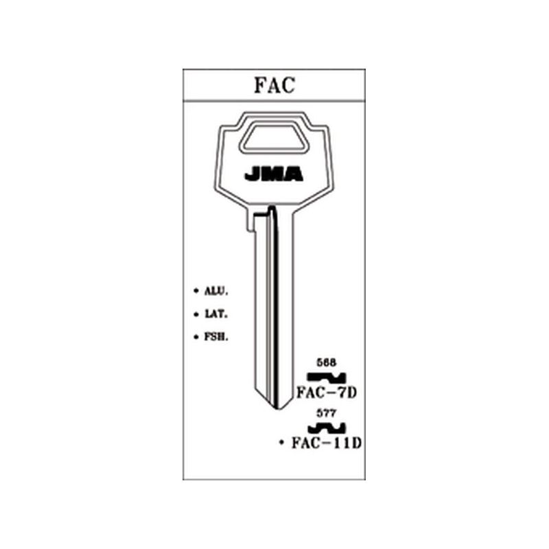 LLAVE CILINDRO EN BRUTO JMA AC FAC-7D