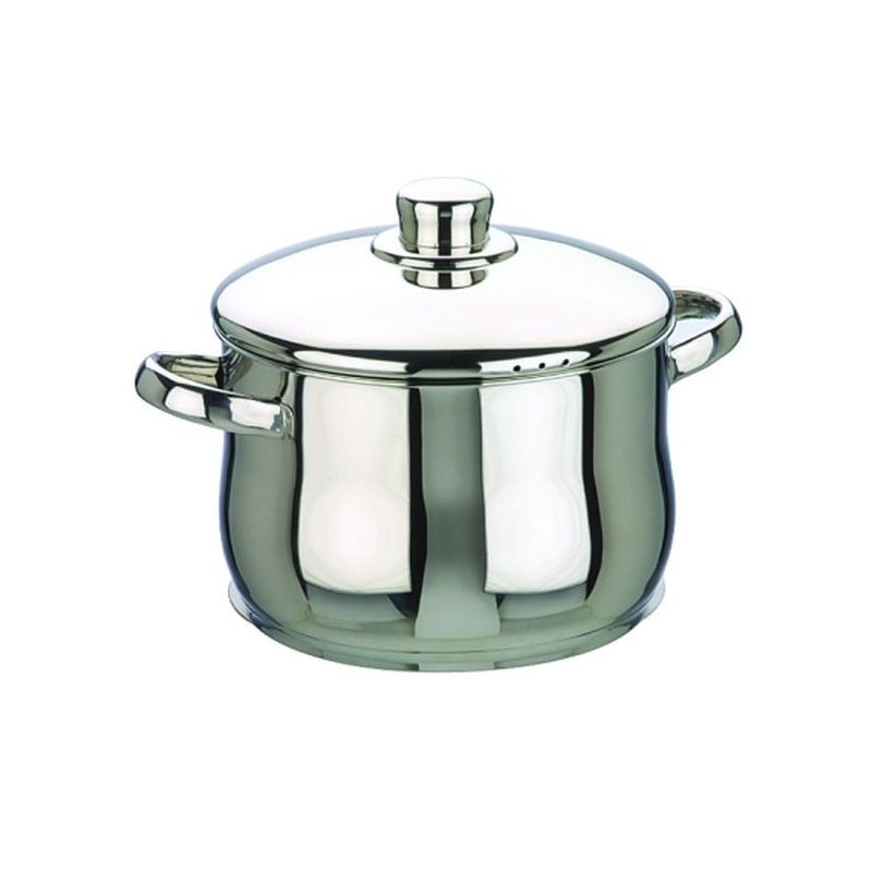 OLLA ALTA 28CM C/TAPA INOX OSLO IBILI