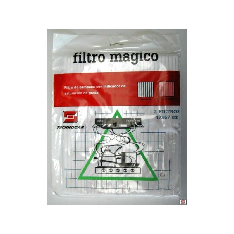 FILTRO CAMPANA EXTRACTORA 47X57CM MAGICO 2PZ TECNHOGAR