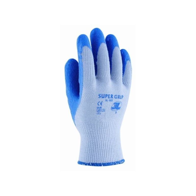 GUANTE CONST. XL10 P/LATEX RUG SUPERGRIP POL/ALG AZ 3L