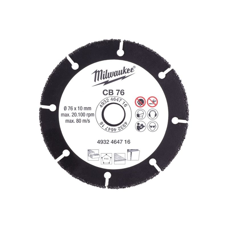 Disco con grano de TCT de 76mm
