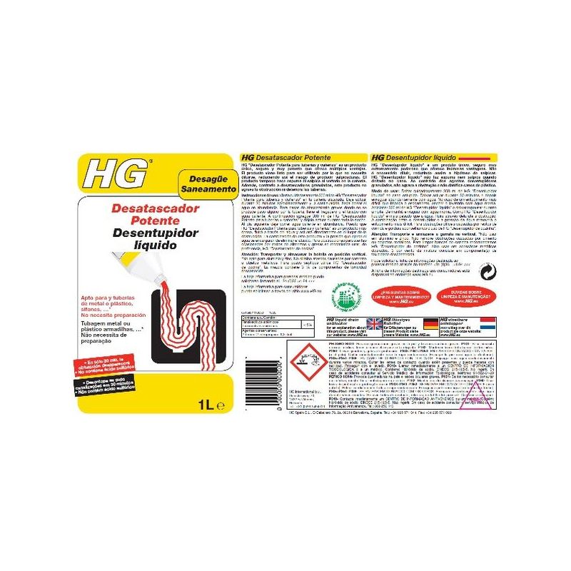 DESATASCADOR LIQUIDO HG