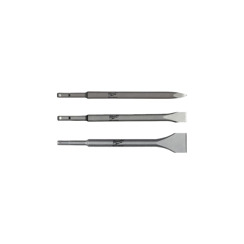 Estuche SDS-Plus de 3 piezas (200mm) Puntero, Cincel y cincel ancho