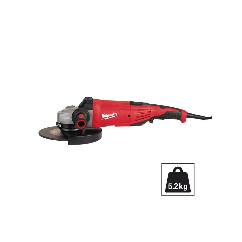 AG22-180/DMS Amoladora angular de 2200W, diámetro del disco 180mm, 8500rpm, DMS