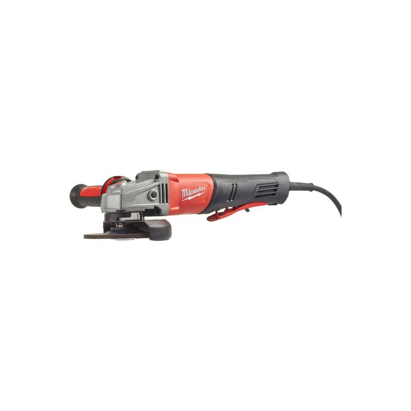 AGV13-125XSPDEB Amoladora angular de 1250W con freno RAPIDSTOP™, diámetro del disco 125mm, 12000rpm, AVS, FIXTEC™, DMS, MOTOR PROTECTOR, anti-kickback, relé de baja tensión