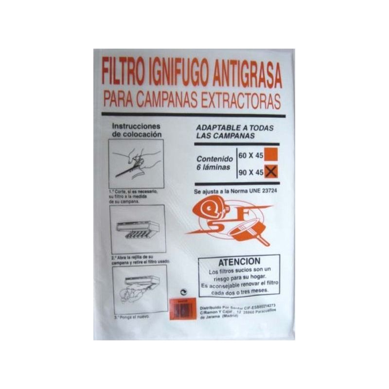 FILTRO CAMPANA ESPUMA 60-10095