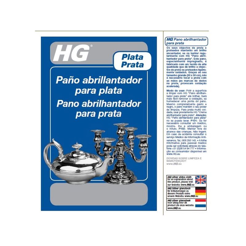 ABRILLANTADOR PLATA PAÑO LIGERAMENTE OXIDADA HG             