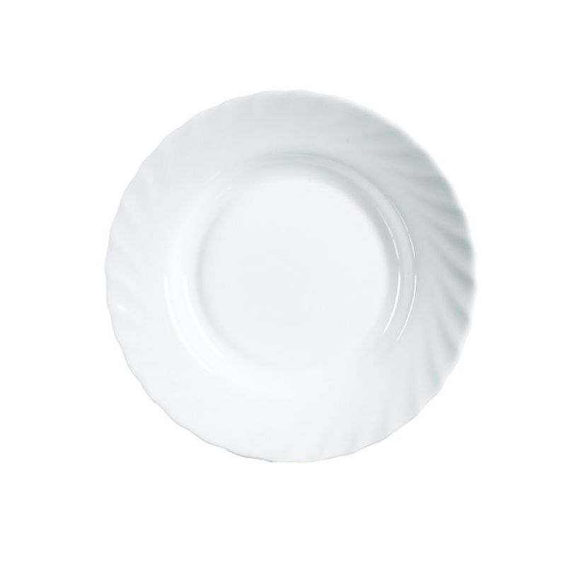 PLATO MESA HONDO 22,5CM RDO TRIANON BL CRIST LUMINARC       