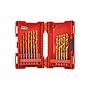 Estuche 19 de brocas HSS-G Tin