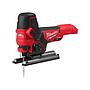 M18FBJS-0X Sierra de calar de puño abierto M18 FUEL™, capacidad máxima en madera 100mm, carrera 25mm, 800-3500cpm. Se suministra en versión cero, sin baterías ni cargador, en HD-box